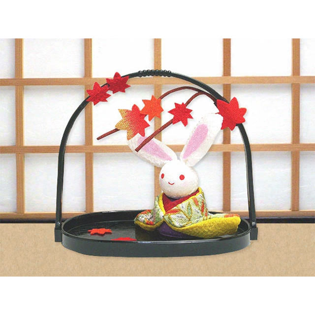 うさぎのちりめん細工